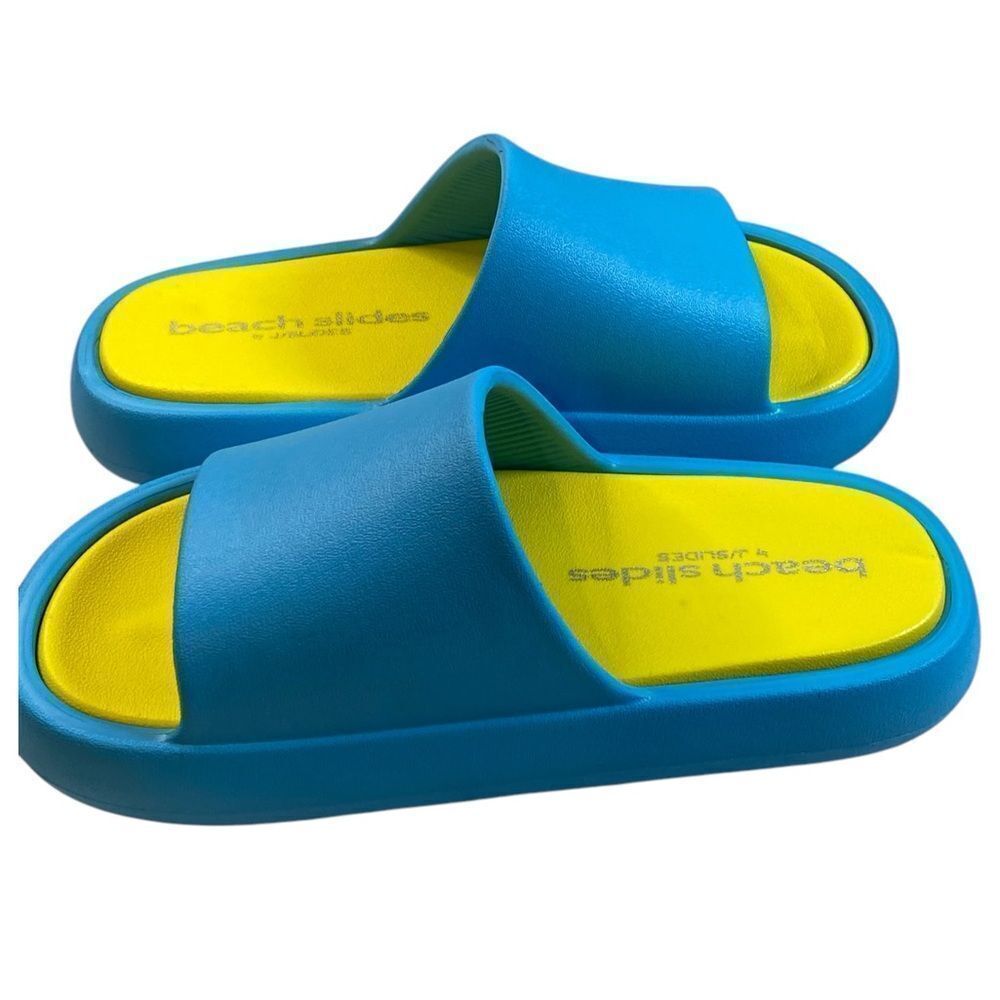 NIB J/Slides Squish Turquoise/YellowEVA Lightweig… - image 8